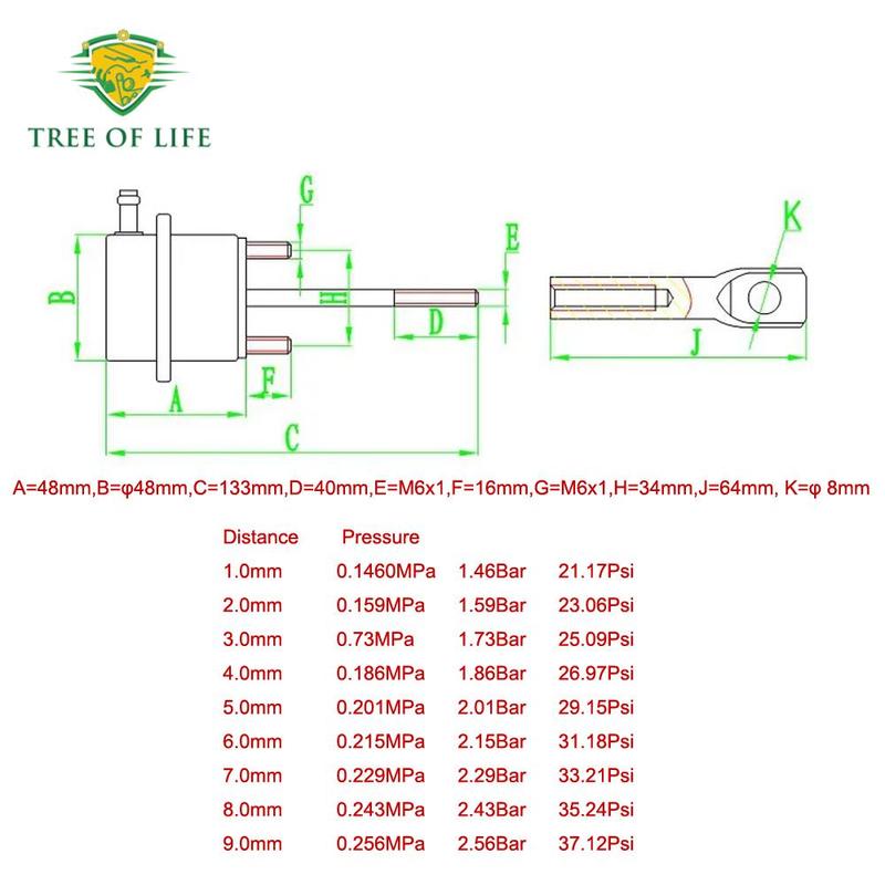 1.5bar-2.5bar Pressure Range TB25/TB28/GT25/GT28 Car Universal Turbo Actuator/Internal Wastegate Parts