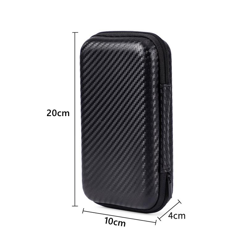 1/2pcs Portable Eva Storage Bag Zipper Pouch Mobile Phone Charger Protection Bag Mobile Hard Disk Bag U Disk Data Cable Storage