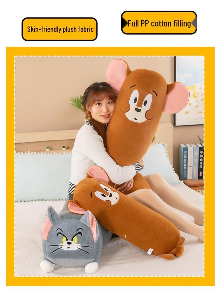 Tom und Jerry Plüschkissen: Lange, weiche Puppe für Bett oder Sofa