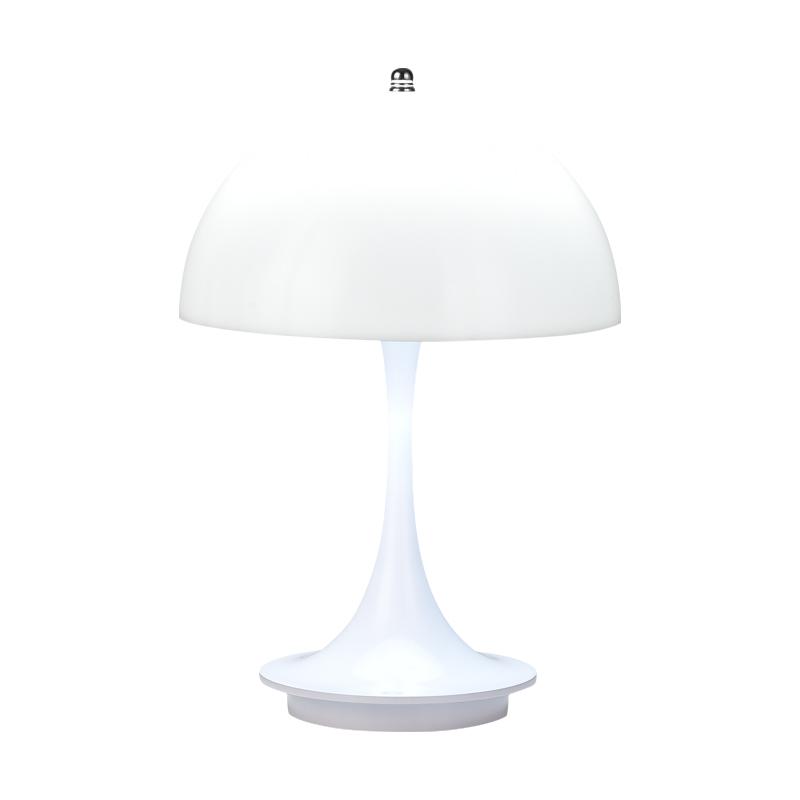 Mushroom Small Table Lamp Dimmable Rechargeable Table Lamp Bedroom Bedside Decorative Night Light