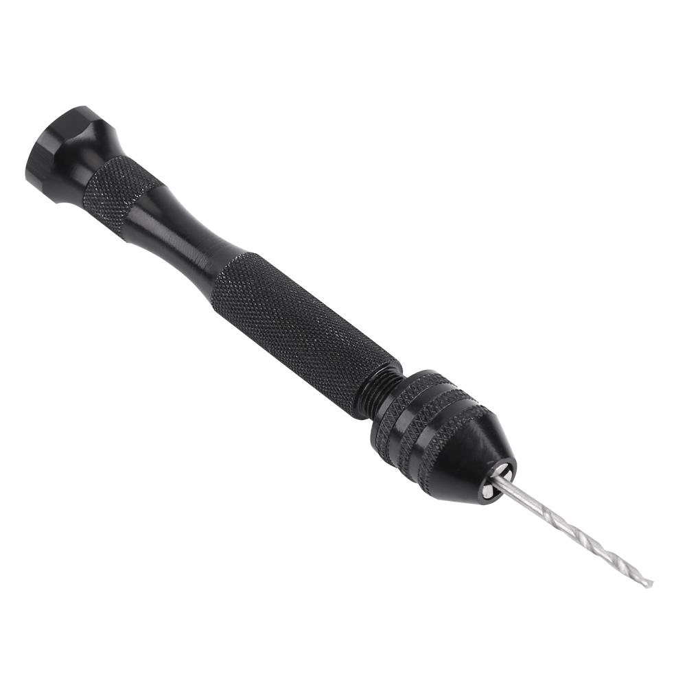 Wide Grasp Range Chuck Hand Twist Drill With 10 High Speed Steel Drill Bits Wood Drilling Tool