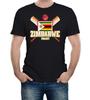 Mens Zimbabwe Cricket Supporter Flag T-Shirt World Cup Twenty Test Match