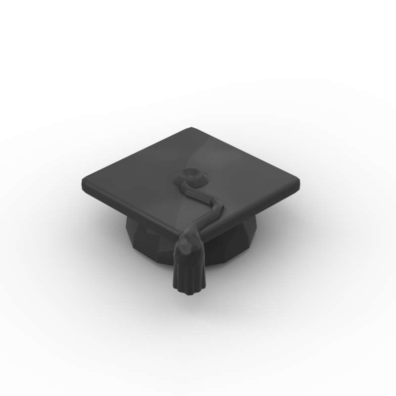 My Own Creation 10 pcs 92814 Graduation Mortarboard Cap Including Tassel Creating Cubes Headgear Hat Bricks Idea Toy Kids Birthday Celebration Kid