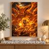 Kurama Naruto Custom Name Diamond Painting Personalized 5D Full Drill DIY Diamond Art Home Decor