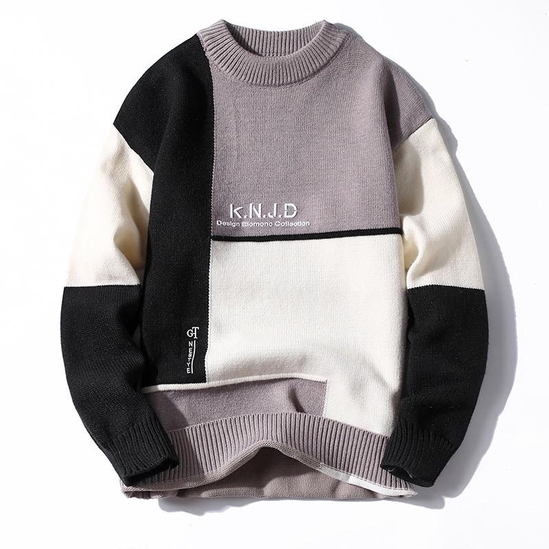 Langarmpullover für Herren im koreanischen Stil – Herbst/Winter 2021 Trend