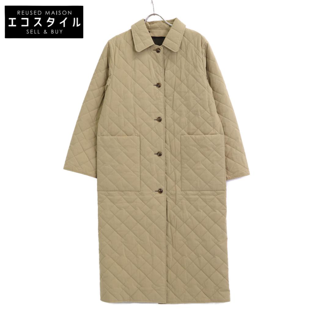 Steven Alan Khaki Reversible Quilted Long Coat Coat M beigeUsed