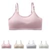 Adjustable Shoulder Strap Sports Bra For Girls (10-14 Years Old) With Fixed Cup