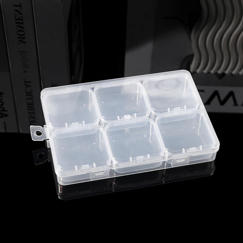 

Diamond Beading & Nano Bead Organizer: Transparent Compartment Storage Box for Ornaments, Nail Art, and Jewelry