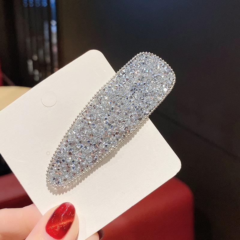 Beautiful Shiny Rhinestone Hairpins Creative Rectangular Hair Clips Woman's Hair Accessories