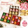 Christmas Tree Ornaments Decorative Hanging Balls for Holiday Party Decor