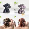 Figurine Chien Teddy Art Résine Décoration Cristal Pour Cadeau Et Décoration Intérieure