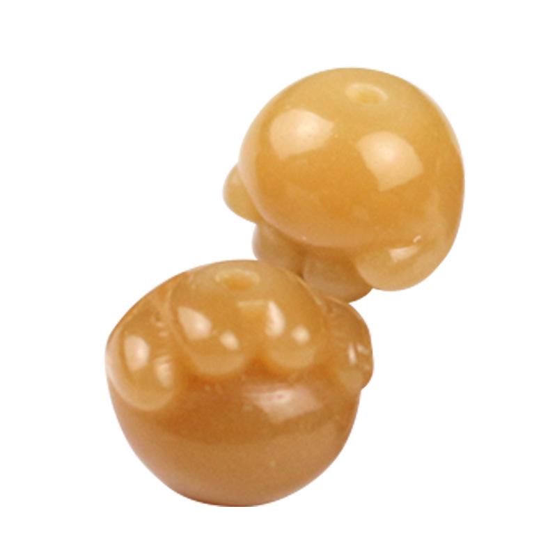 12MM Weathered Cat's Claw Bodhi Seed Beads, Chicken Oil Yellow, DIY Pendant and Buddha Bead Accessories