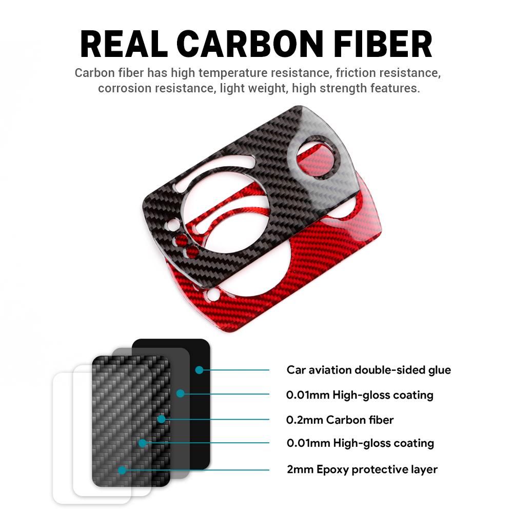 Real Soft Carbon Fiber Trim Sticker For Mercedes Benz SLK R171 2004 2005 2006 2007 2008 2009 2010 Car Headlight Switch Frame