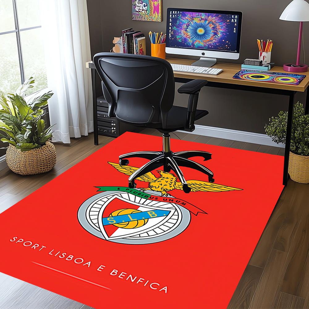 S.L. Benfica Bedruckter Teppich, Teppich, für Bürostuhl Wohnzimmer Schlafzimmer Küchenraum Dekor Geschenke.