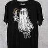 Funny Halloween Ghost T Shirt : Cute Baby Ghost, Graphic Tees, Candle, Tattoo Design, for Everyday Wardrobe