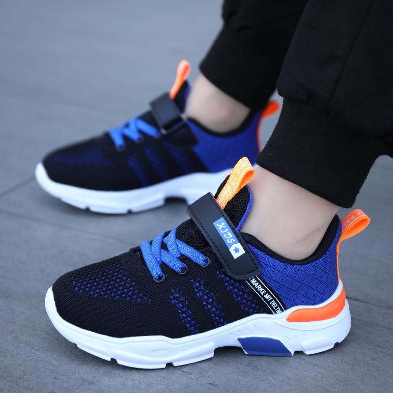 Middle and older children's mesh 2025 spring and summer new single net boys' running shoes children's casual sports shoes