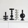 Simple European Style Glass Candle Holders Elegant Unique Tea Light Rack Romantic Retro Minimalist Candlestick Living Room