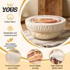 Breathable Cotton Fermentation Cloth Sourdough Starter Jar Cover, Reusable Elastic Dough Bowl Proofing for Baking Fabric And Food Preservation Plastic