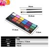 Worldcosmetics365 Face Paint Safe for Body Permanent Christmas 18-Color Set, Painting, Makeup, Eyeshadow, Eyeliner, Blush, Makeup, Cosplay, Props,