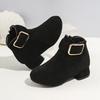 Trendy Elegant High-heeled Boots With Zipper For Girls, Lightweight Non Slip Boots For Indoor Outdoor Travel, Spring And Autumn