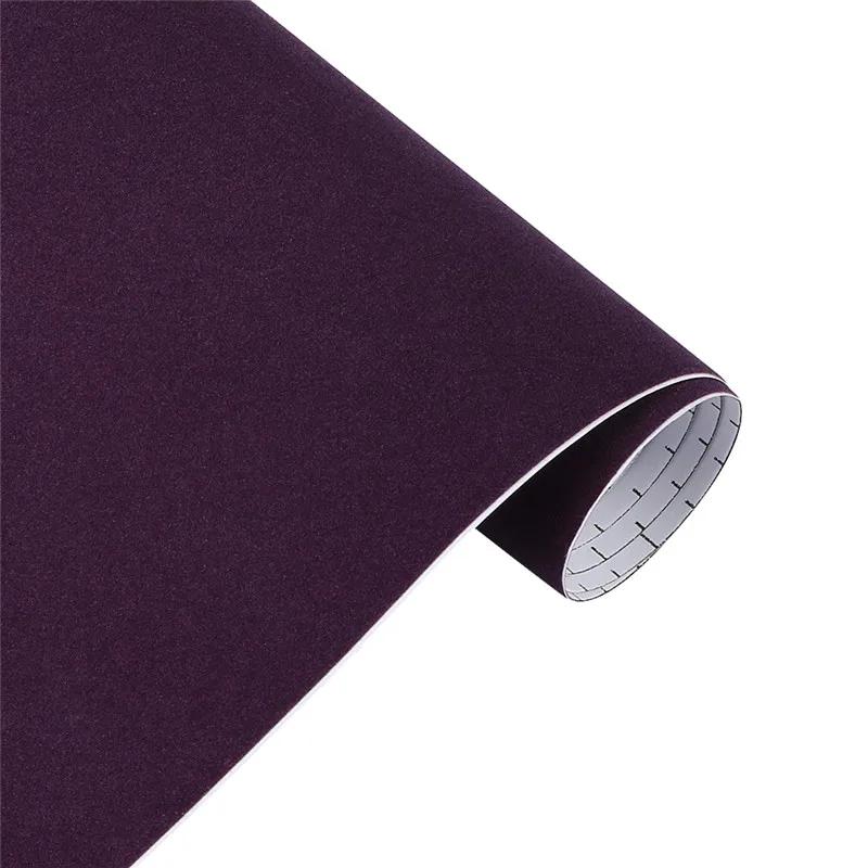 50*200/600cm Suede Velvet Vinyl Film Car Wrapping Sheet Stickers For Vehicle Console Computer Skin Decal Auto External Accessory