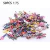 New 50Pcs Miniature Figures Model 1:75 Scale Figures Resin Diorama Railway Train Painted Figures Model DIY Craft Toys For Kids