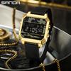 Sanda Cross-border Unisex Camouflage Square Sports Waterproof Digital Watch