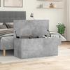 VidaXL Boîte de rangement gris béton 100x42x46 cm bois d'ingénierie, boîte à couvertures, coffre de rangement, boîte de 840663
