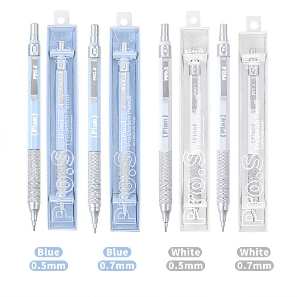 Gifts 0.5/0.7mm Automatic Pencils Metal Anti-fall Drawing Pencil Student Stationery Exam Pen