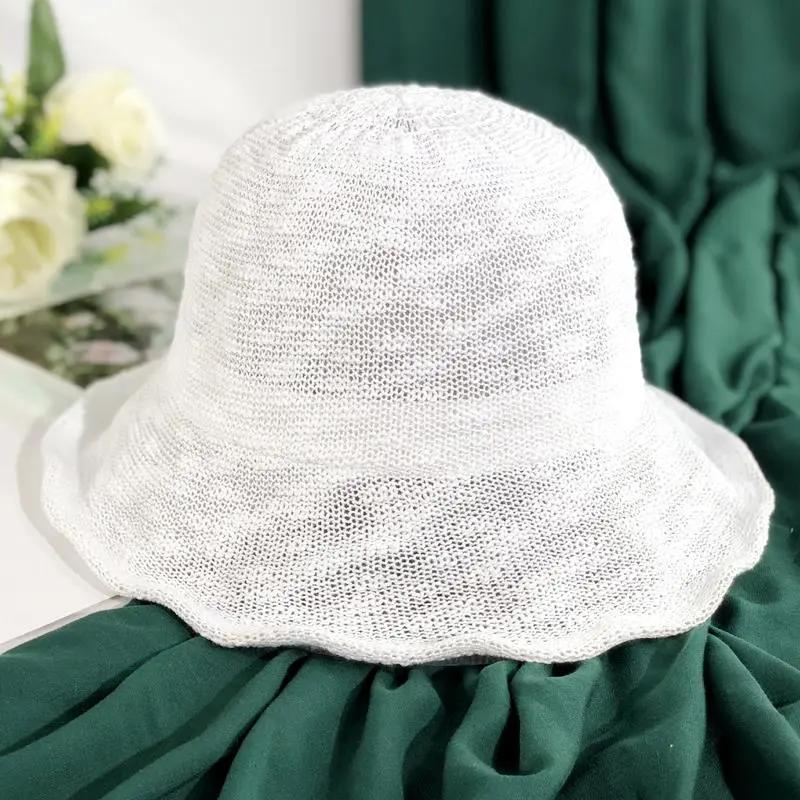 WTEMPO Women's Solid Color Casual Versatile Breathable Sun Hats Summer Wide Brim Outdoor Travel Beach Hats