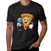 A Slice of Pizza Holding a Microphone Singing Karaoke Fun and Quirky TShirt Sports Fans Sublime Anime Shirts Men