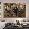 Classic Poker Movie Barber Shop Godfather Canvas Painting Mural Poster Wall Art Bedroom Living Room Modern Decorative Painting