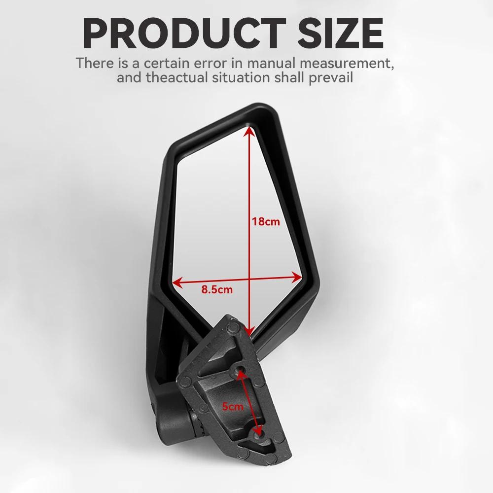 Racing Side Mirrors Set Upgraded 360 Degree Adjustment For Can Am Maverick X3 & MAX R UTV 2017 2018