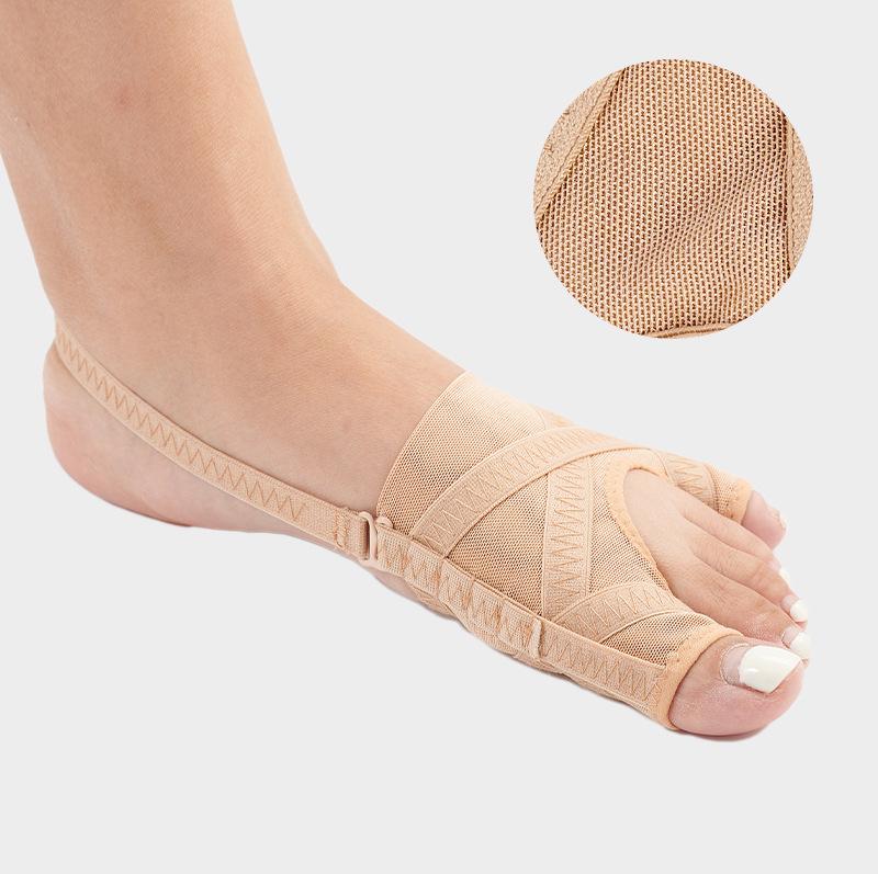 Nätortotisk Hallux Valgus tåhylsa och separator för dag-/nattbruk
