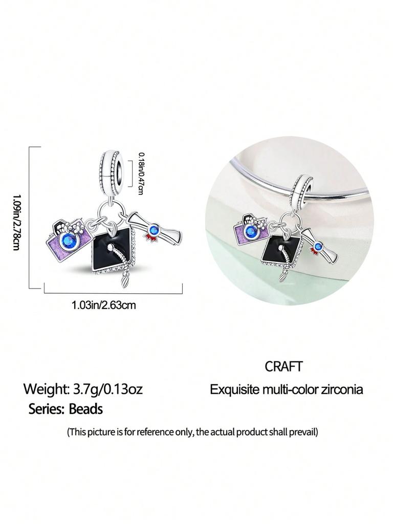 Charms Plata Skull-Headed Bat Beads Charm Copper Plated Fit Charms Copperoriginal Bracelet For Jewelry Making Diy Charm