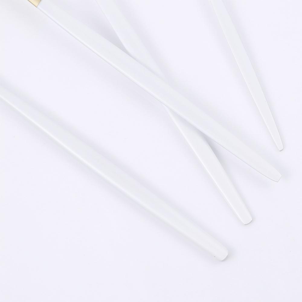 30Pcs Matte Black Gold Stainless Steel Cutlery Set Knife Fork Spoon Silverware Tableware Set Wedding Birthday Dinner Dinnerware