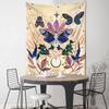 Teenage Independent Room Decoration Lace Tapestry Mushroom Tapestry Psychedelic Sun, Moon and Stars Tapestry
