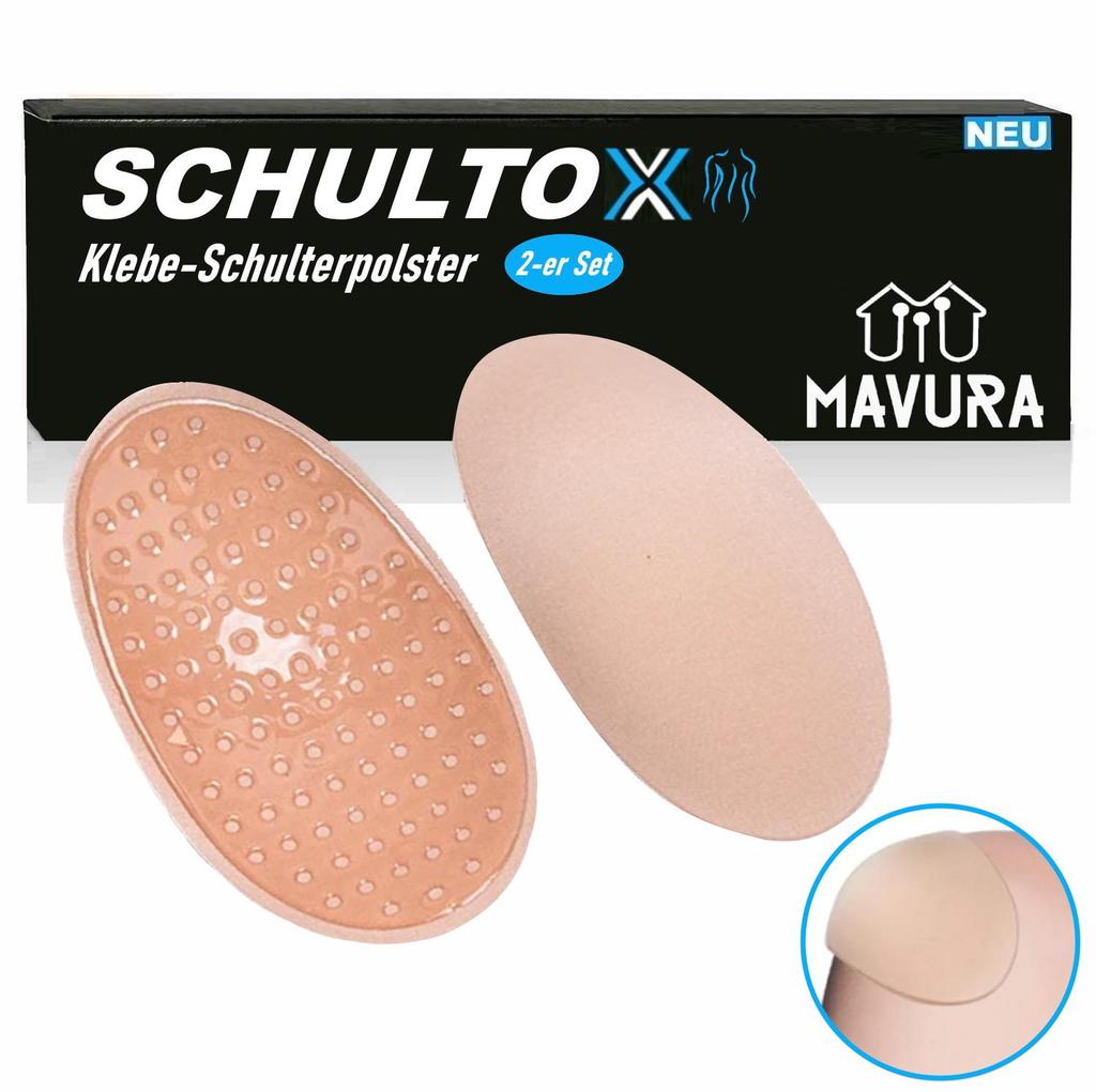 Ensemble d'épaulières SCHULTOX autocollantes en silicone antidérapantes