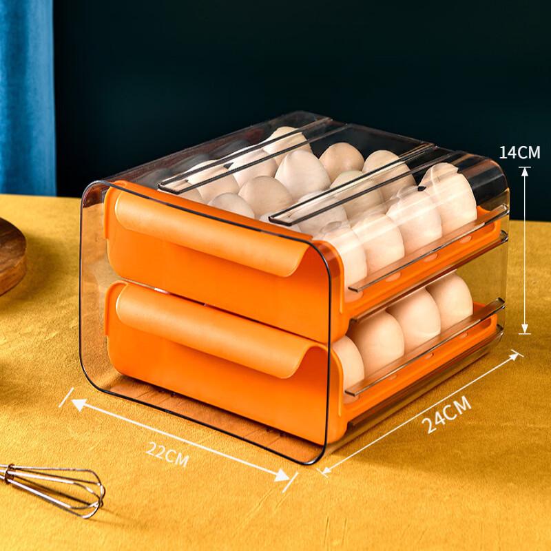 Double-Layer Drawer Refrigerator Egg Storage Box