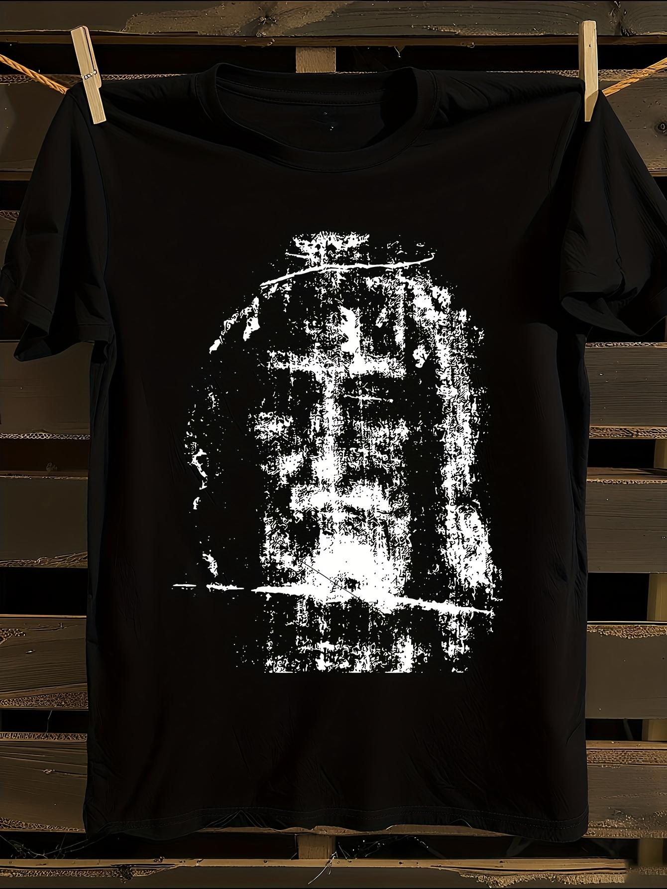 Face Abstract Print Tshirt S