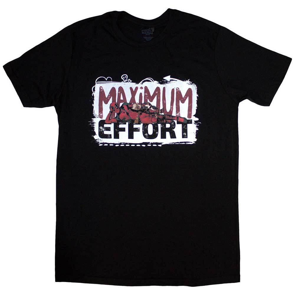Marvel Comics Deadpool Maximum Effort T-Shirt Black New XXXL