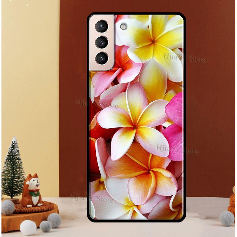 Tropical Paradise Hawaiian Flower Phone Case For Samsung Galaxy S21 S20 FE S8 S9 S10 Note 10 Plus Note 20 S22 Ultra Cover