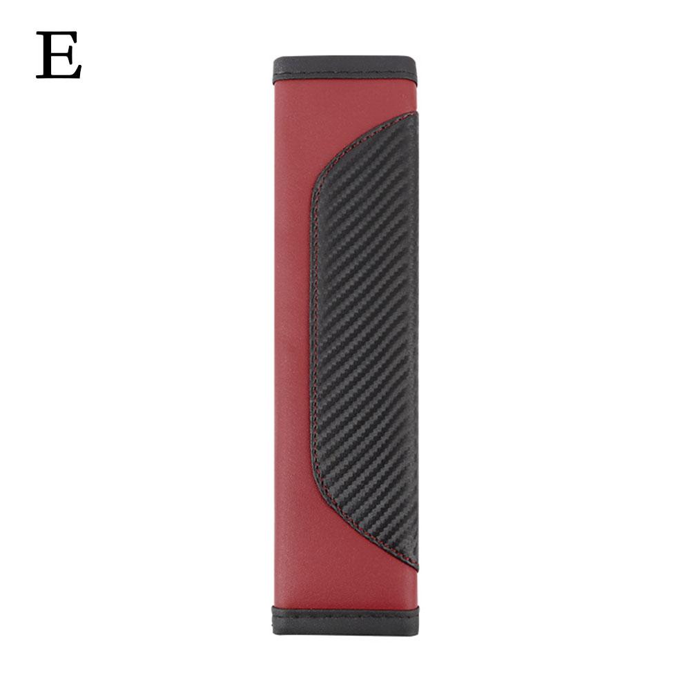 Car Seat Belt PU Leather Safety Seat Belt Breathable Protection Interior Auto Accessories Car Shoulder Cover Padding Pad