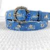 Casual Waist Belt Rhinestones Flower Punk Chain Grommet Belt for Wrap Dress Waist Belt for Suit Skirt Jeans Jewelry