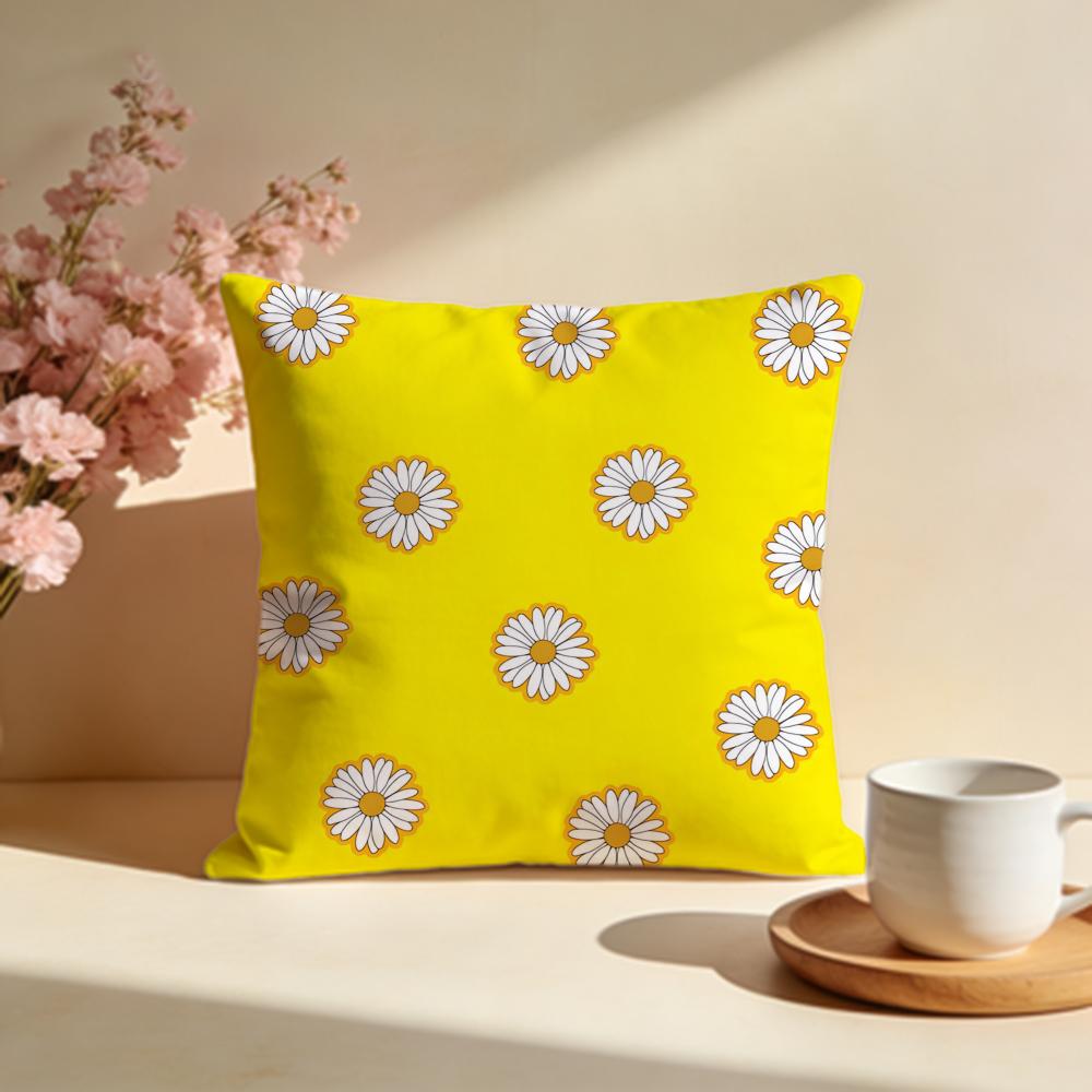 Fresh Daisy Cushion Cover Soft Pillow Cases for Home Bedroom Living Room Sofa