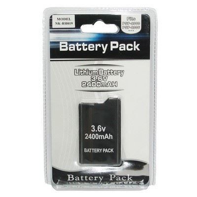 Rechargeable Battery - PSP - 2000/3000 - 3.6V - 2400mAh - Lithium