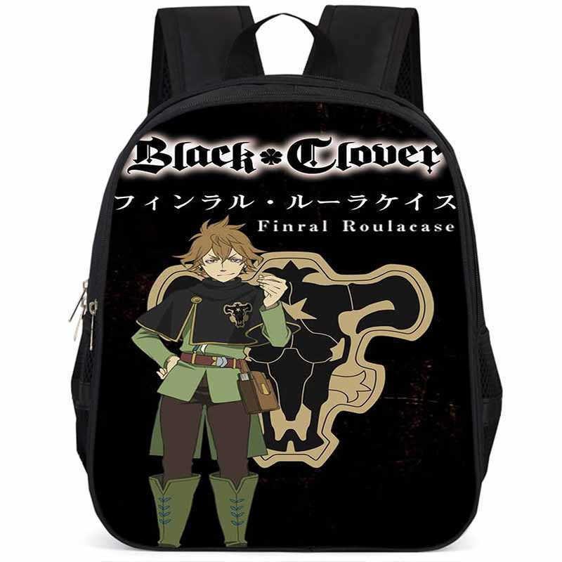 Sac à dos Black Clover 15 pouces Grande capacité Léger Tissu Oxford Pour Enfants