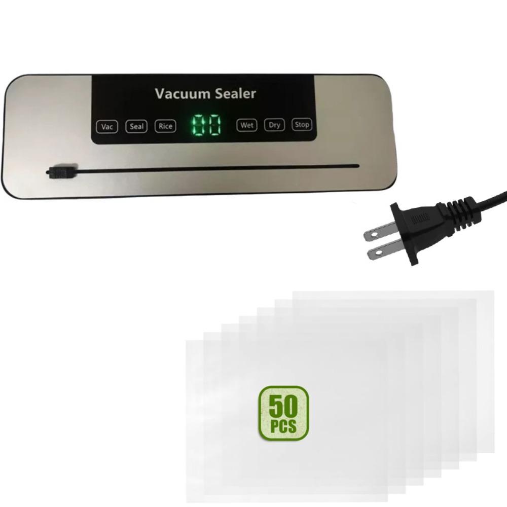 

High-Suction Electric Vacuum Sealer Automatic Vacuum Packaging Machine Food Storage US Plug