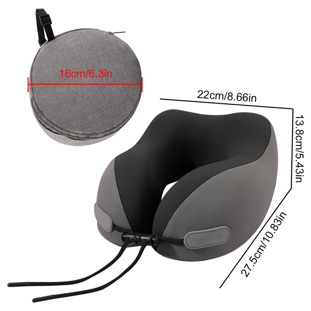 

Дорожная подушка для шеи Дорожная подушка для шеи Прочная U-образная дорожная подушка Недеформирующаяся подушка для самолета Автомобильные аксессуары чёрный