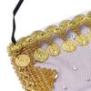 Women Sequins Indian Dance Rhinestone Face Veils Belly Dance Costumes Mesh Performance Accessories